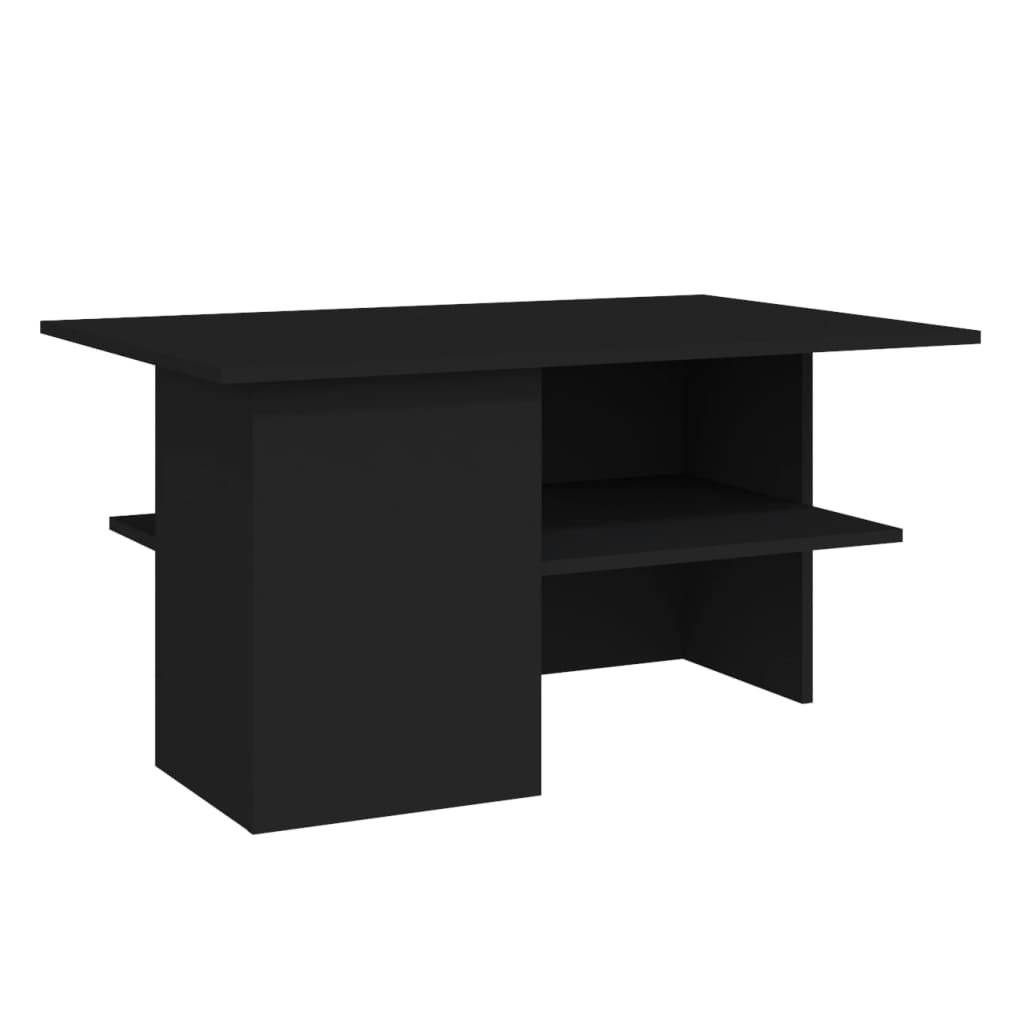 vidaXL Konferenční stolek černý 90 x 60 x 46,5 cm dřevotříska