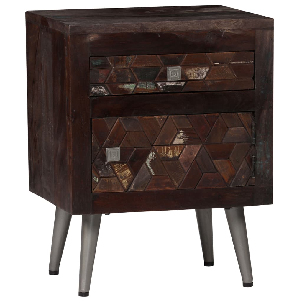 vidaXL Noční stolek masivní recyklované dřevo 40 x 30 x 50 cm