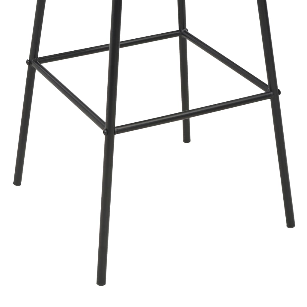 vidaXL Barové stoličky 4 ks černé masivní borové dřevo a ocel