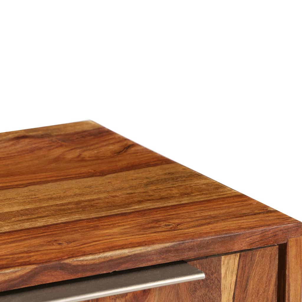 vidaXL TV stolek z masivního sheeshamového dřeva 118x30x40 cm medový