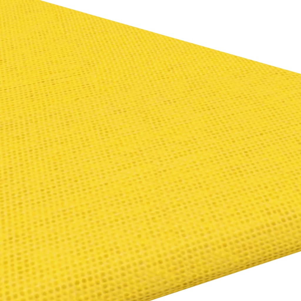 vidaXL Nástěnné panely 12 ks světle žluté 30x30 cm textil 0,54 m²