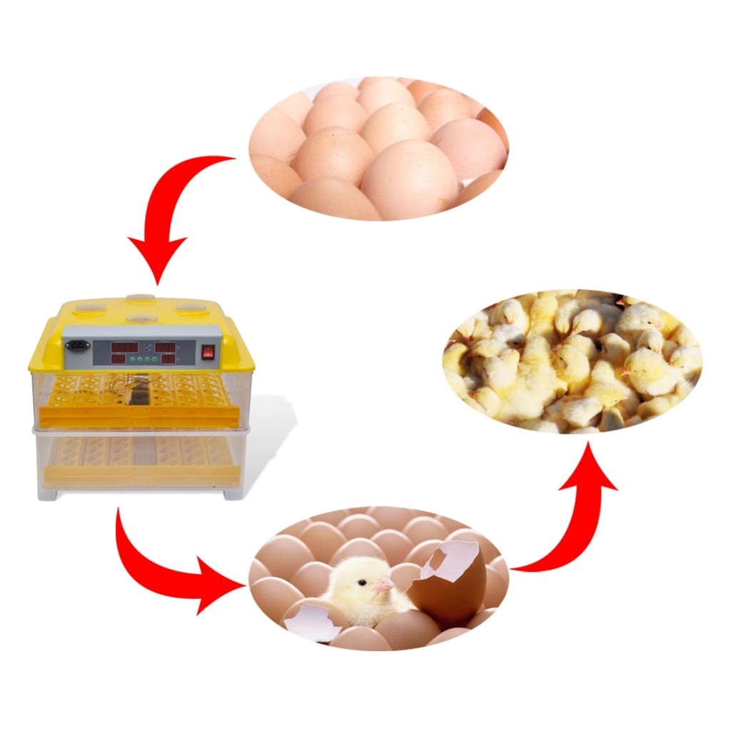 Automatický inkubátor pro 96 slepičích vajec