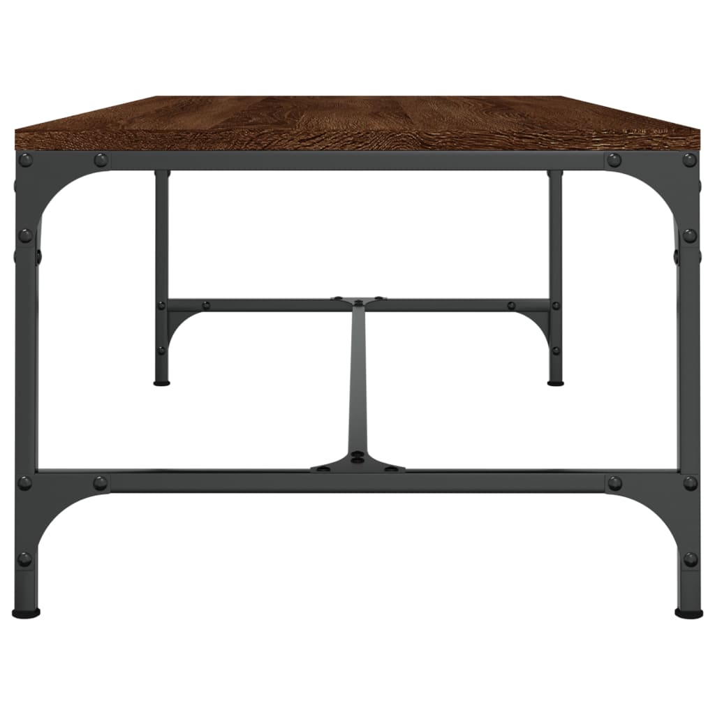 vidaXL Konferenční stolek hnědý dub 80x50x35 cm kompozitní dřevo