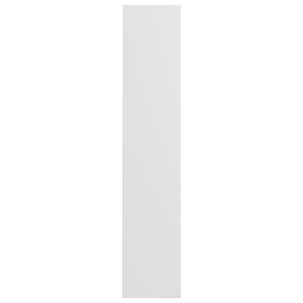 vidaXL Nástěnný botník bílý 60 x 18 x 90 cm dřevotříska