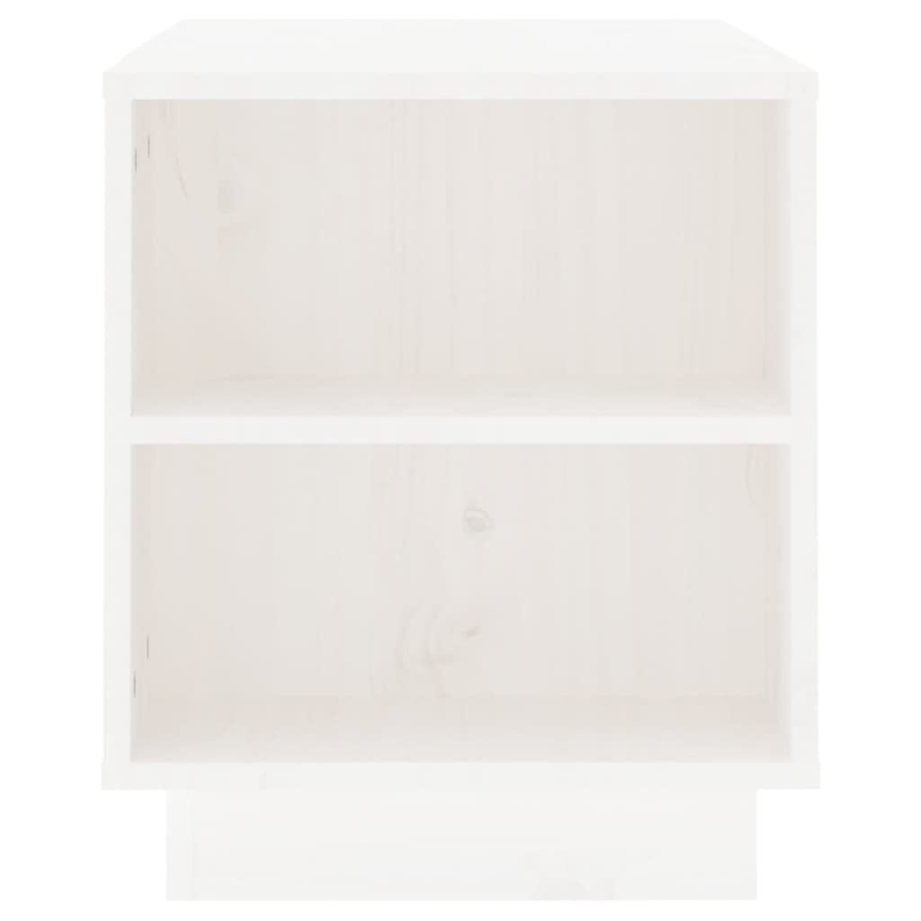 vidaXL TV skříňka bílá 110 x 35 x 40,5 cm masivní borové dřevo