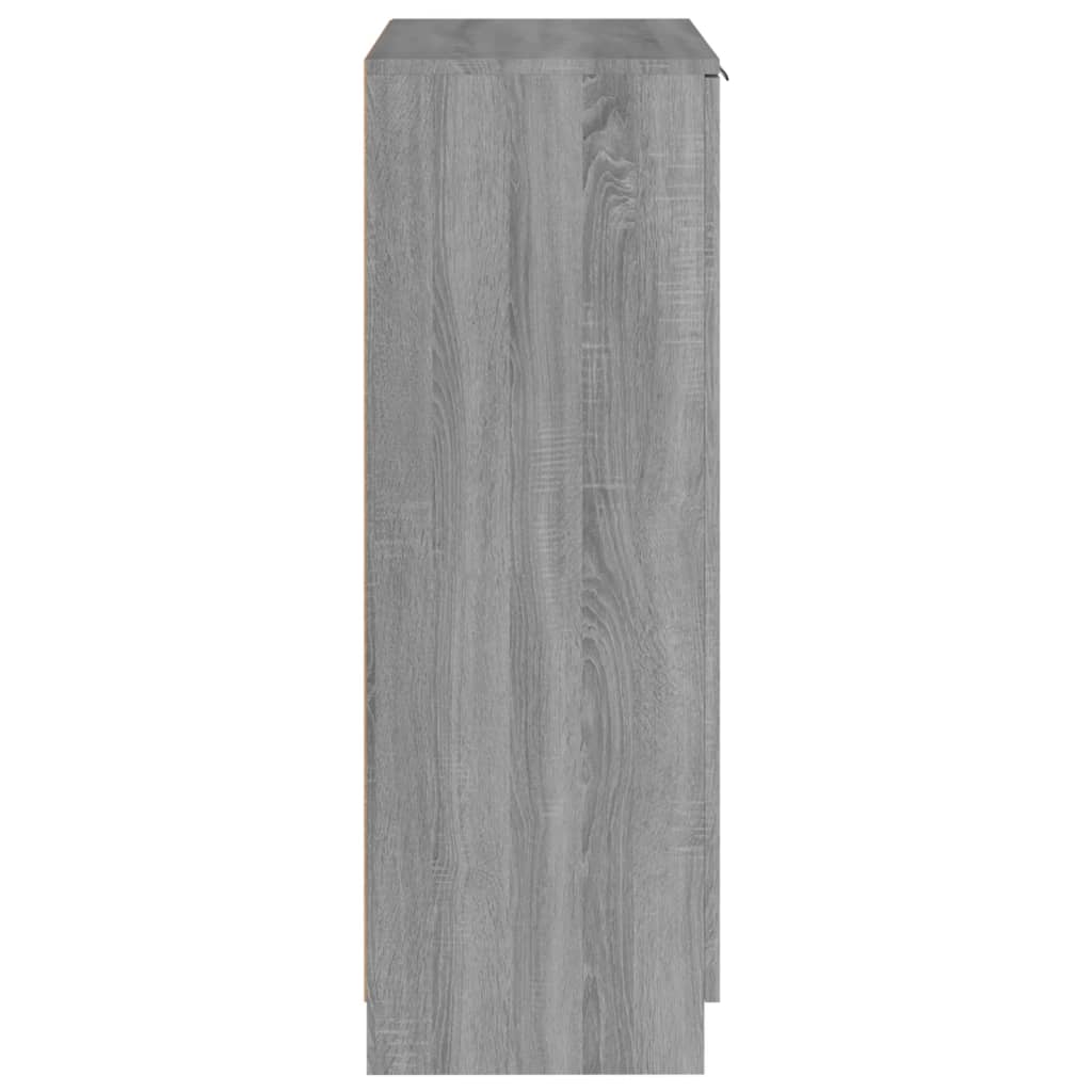 vidaXL Botník šedý sonoma 59 x 35 x 100 cm kompozitní dřevo