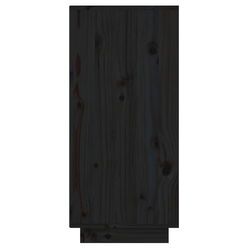 vidaXL Konzolová skříňka černá 60 x 34 x 75 cm masivní borové dřevo