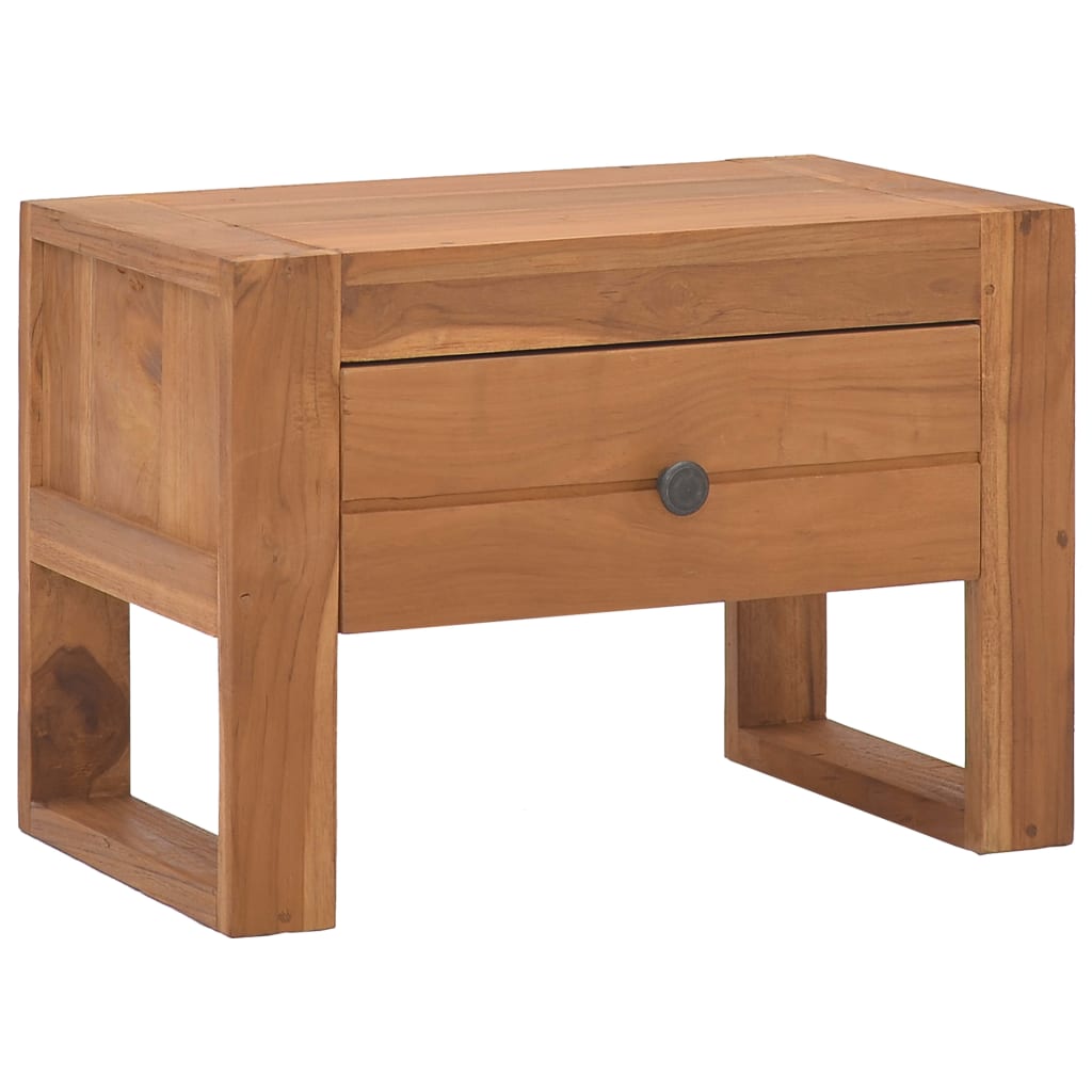 vidaXL Noční stolek 50 x 30 x 35 cm masivní teakové dřevo