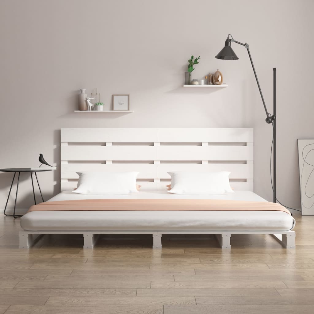 vidaXL Rám postele bílý 120 x 200 cm masivní borovice