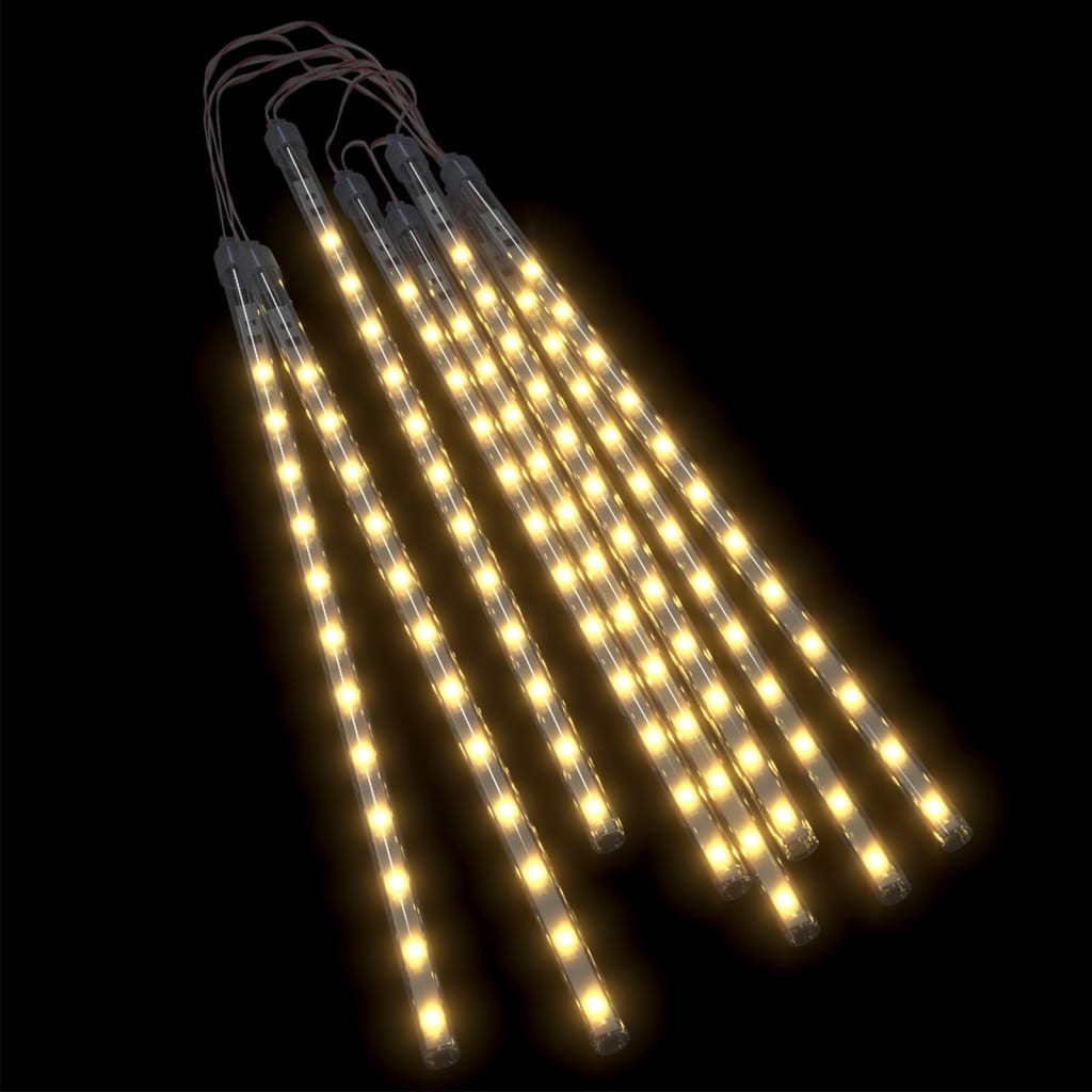 vidaXL Padající světla 8 ks 30 cm teplá bílá 192 LED dovnitř i ven
