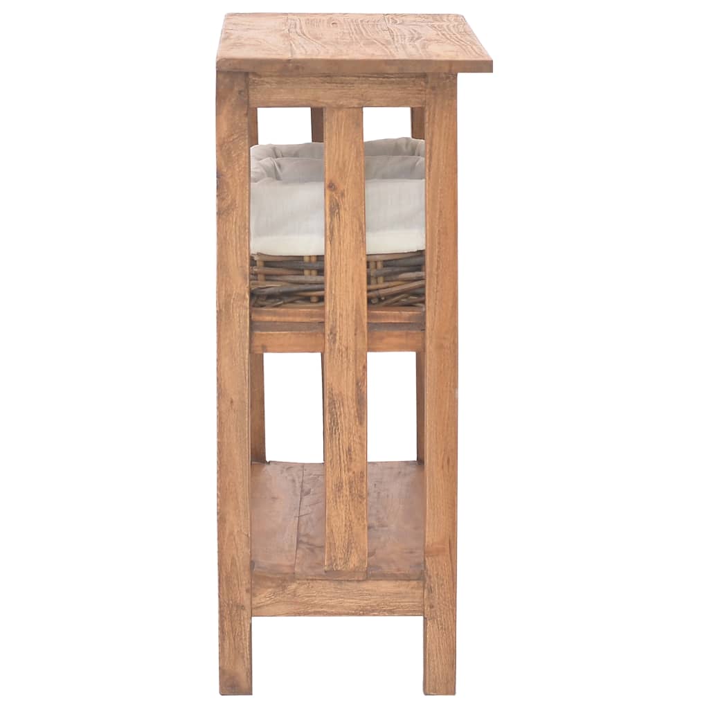 vidaXL Odkládací stolek masivní recyklované dřevo 69 x 28 x 70 cm
