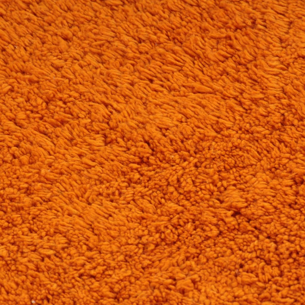vidaXL Sada koupelnových předložek 2 kusy textilní oranžová
