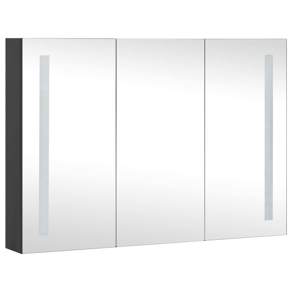vidaXL LED koupelnová skříňka se zrcadlem 89 x 14 x 62 cm