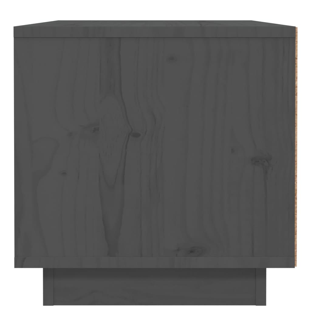 vidaXL Noční stolky 2 ks šedé 40 x 34 x 35 cm masivní borové dřevo