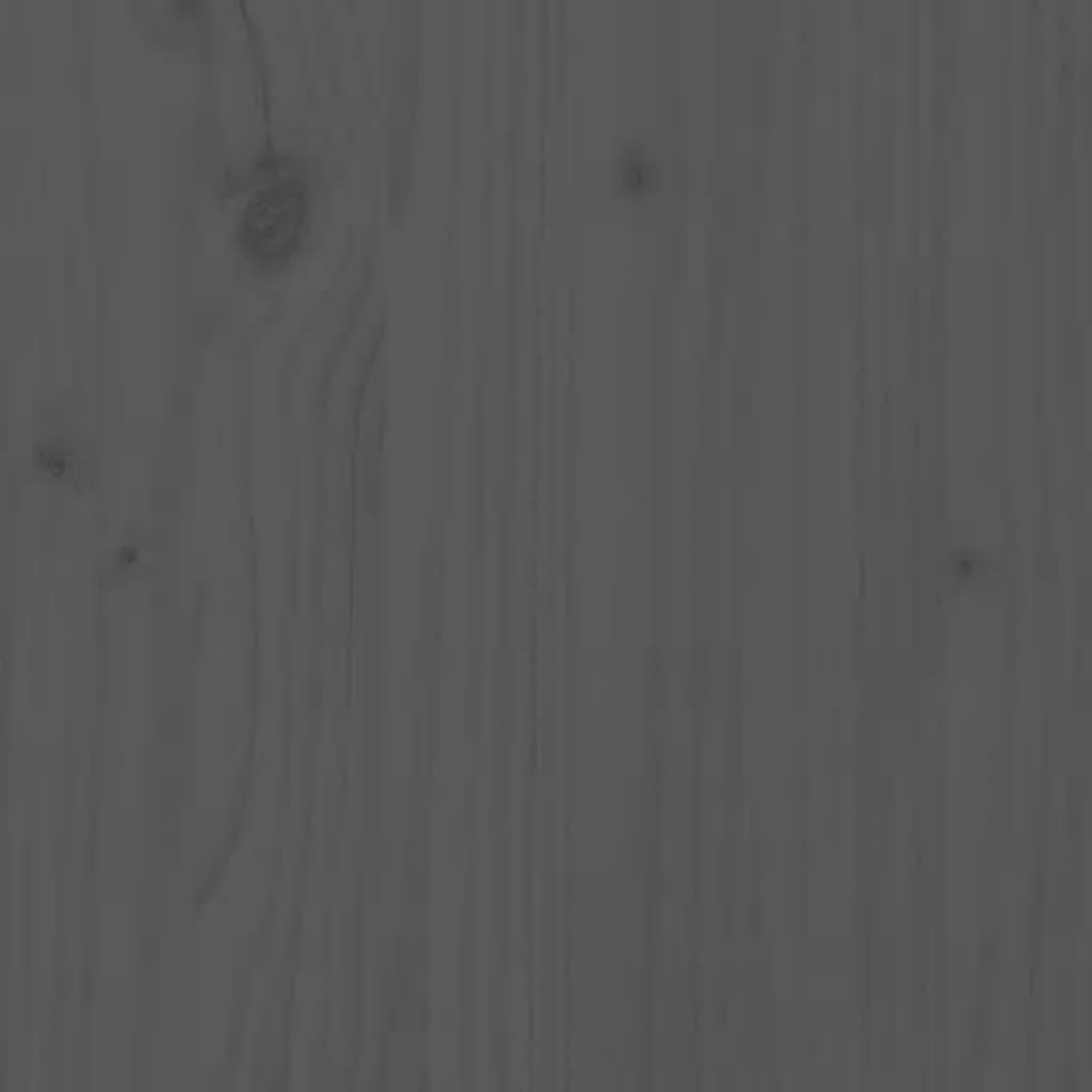 vidaXL Toaletní regál šedý 63,5 x 32 x 179 cm masivní borové dřevo