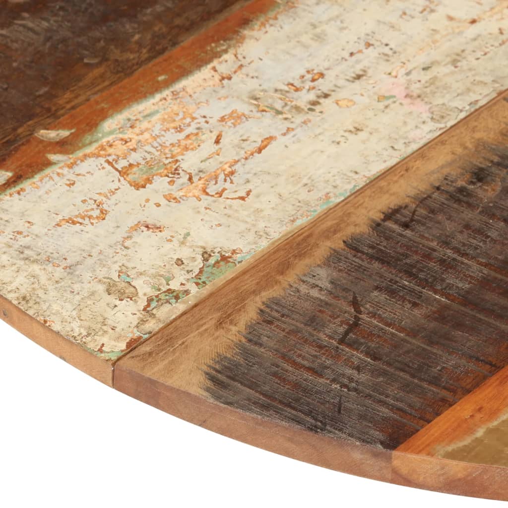 vidaXL Stolní deska Ø 70 x (1,5–1,6) cm masivní recyklované dřevo