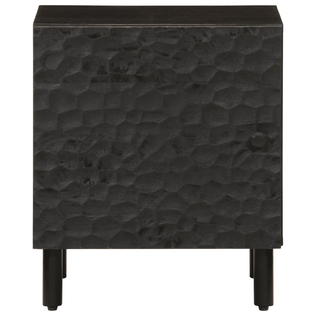 vidaXL Noční stolek černý 40 x 33 x 46 cm masivní mangovníkové dřevo