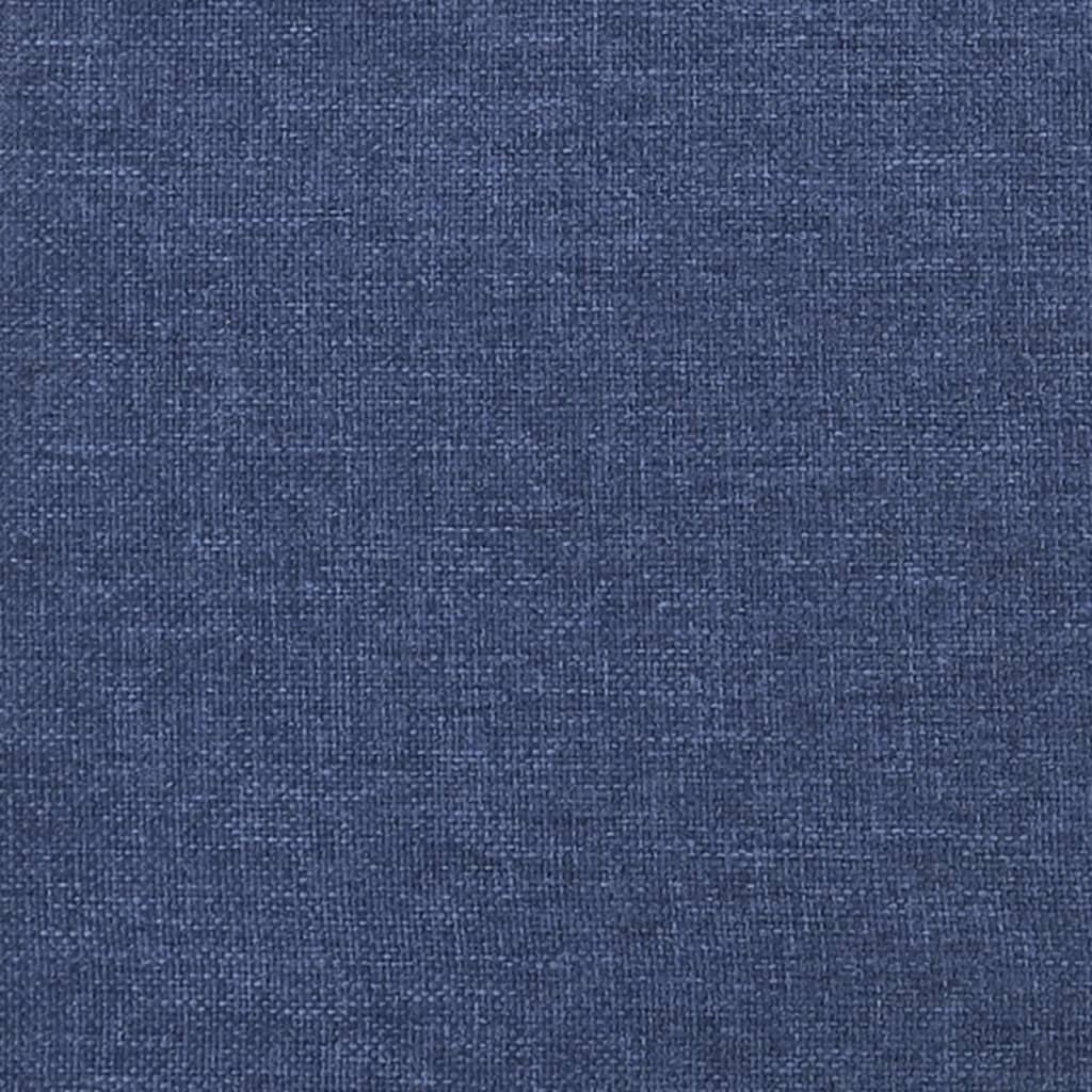 vidaXL Čelo postele typu ušák modré 93x16x118/128 cm textil