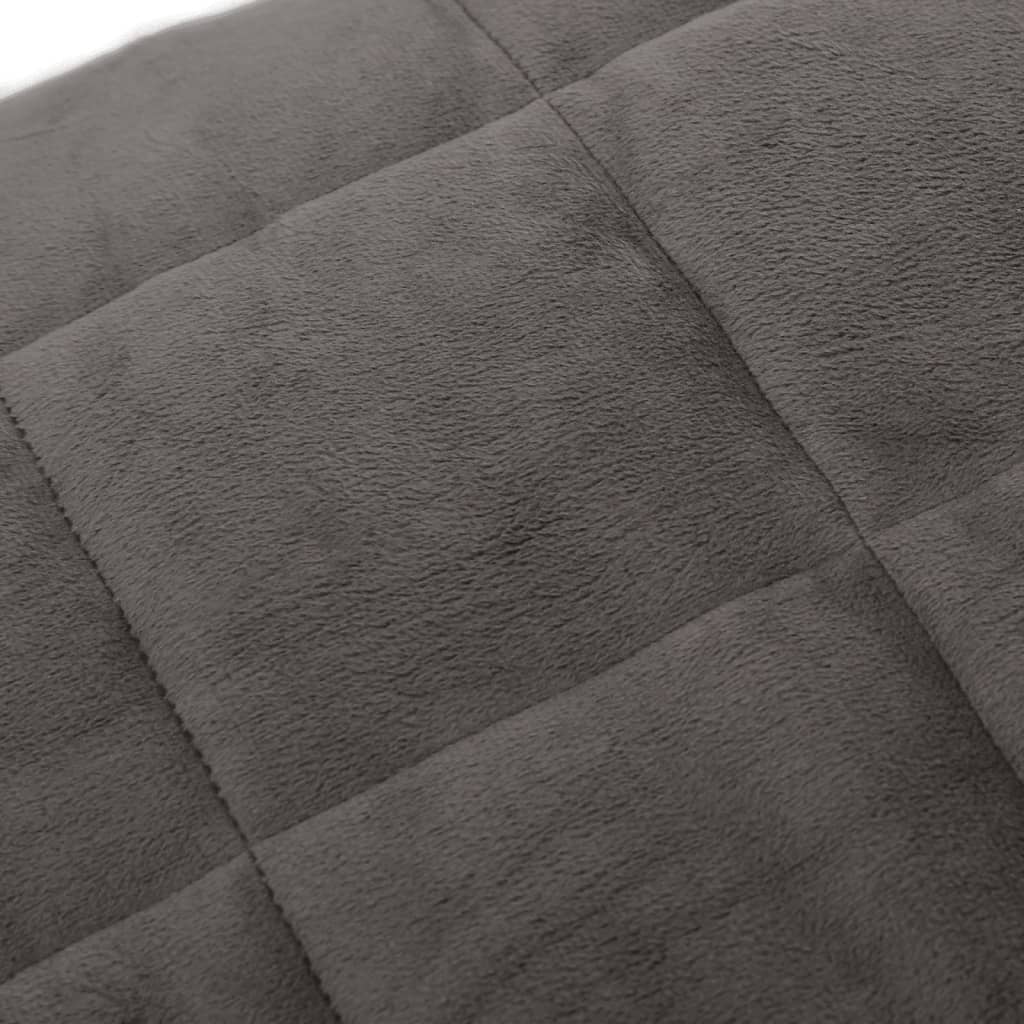 vidaXL Zátěžová deka šedá 150 x 200 cm 11 kg textil