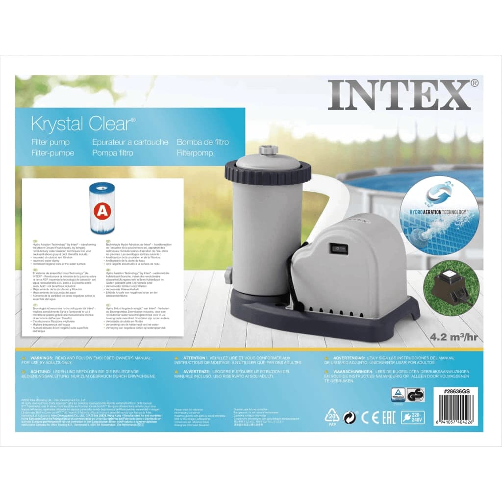 Intex Kazetové filtrační čerpadlo 5 678 l/h 28636GS