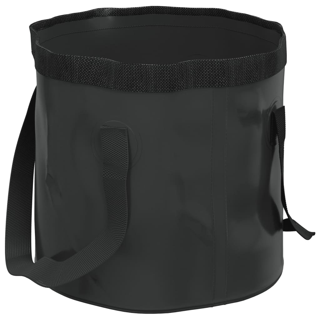 vidaXL Skládací kbelíky 2 ks černé 20 l PVC