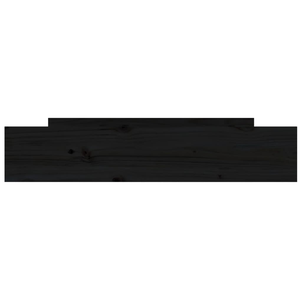 vidaXL Zásuvky pod postel 2 ks černé masivní borové dřevo