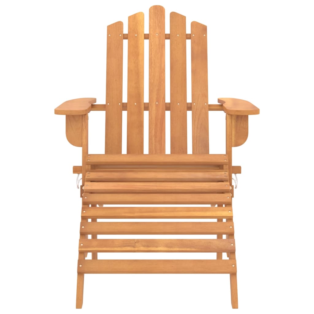 vidaXL Zahradní židle Adirondack s podnožkou masivní akáciové dřevo