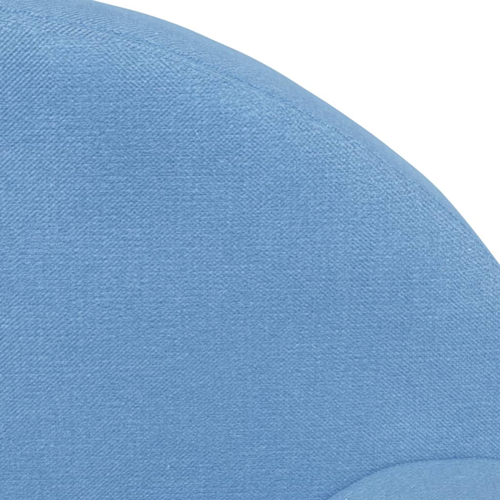 vidaXL Dětská rozkládací pohovka 2místná modrá měkký plyš