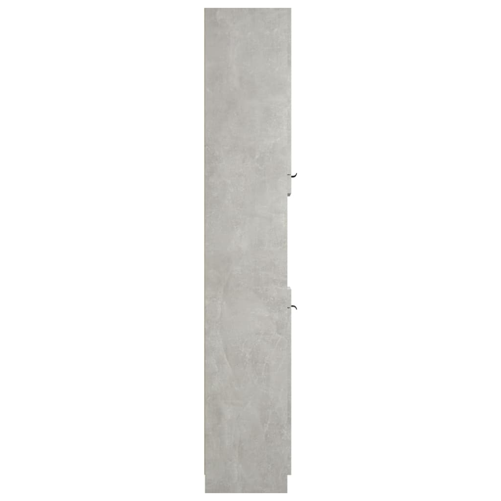 vidaXL Koupelnová skříňka betonově šedá 32x34x188,5cm kompozitní dřevo