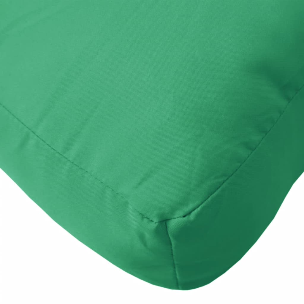 vidaXL Poduška na palety zelená 80 x 80 x 12 cm textil