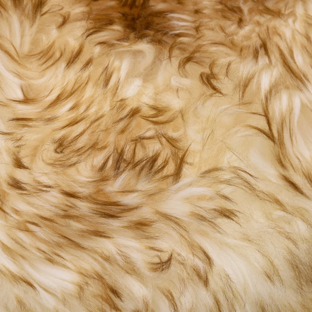 vidaXL Koberec z ovčí kůže 60 x 90 cm hnědý žíhaný