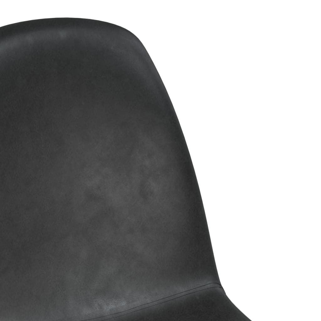 vidaXL Jídelní židle 6 ks černé umělá kůže