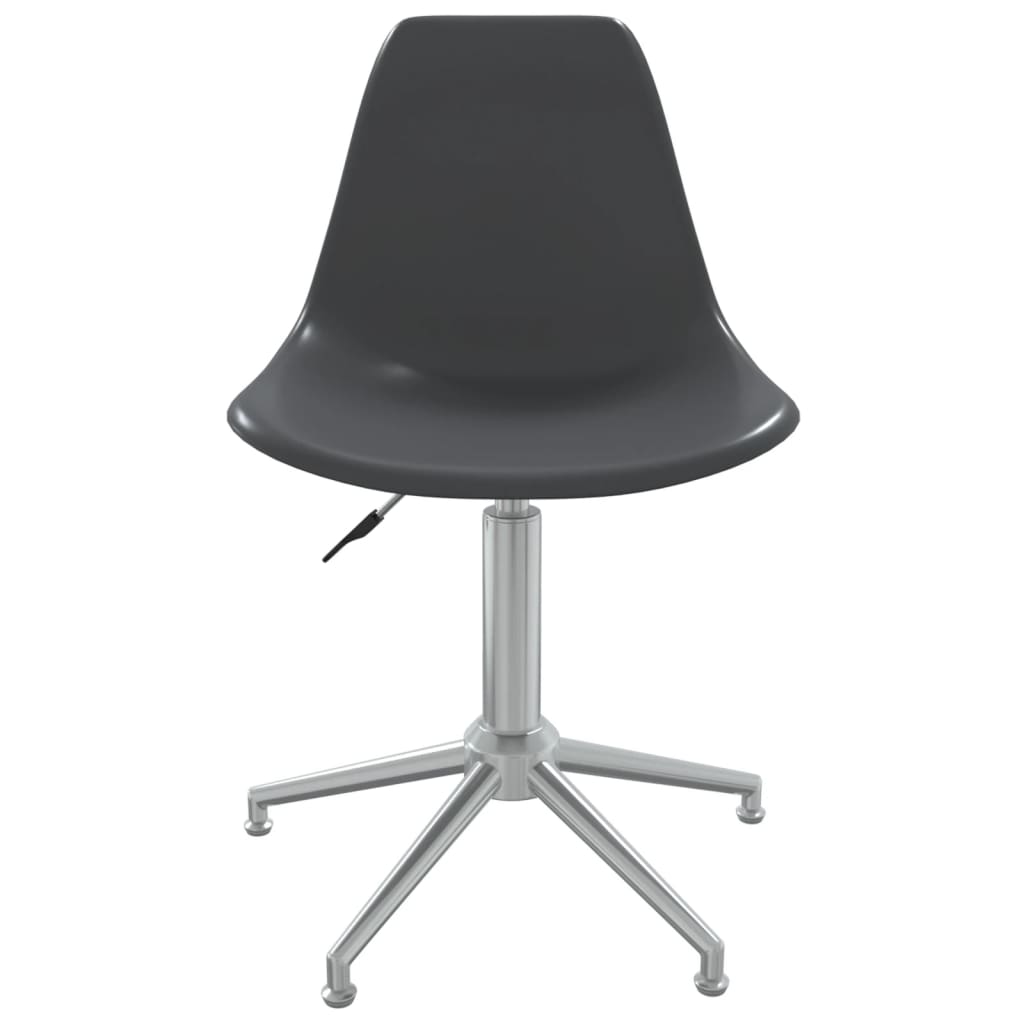 vidaXL Otočná kancelářská židle světle šedá PP