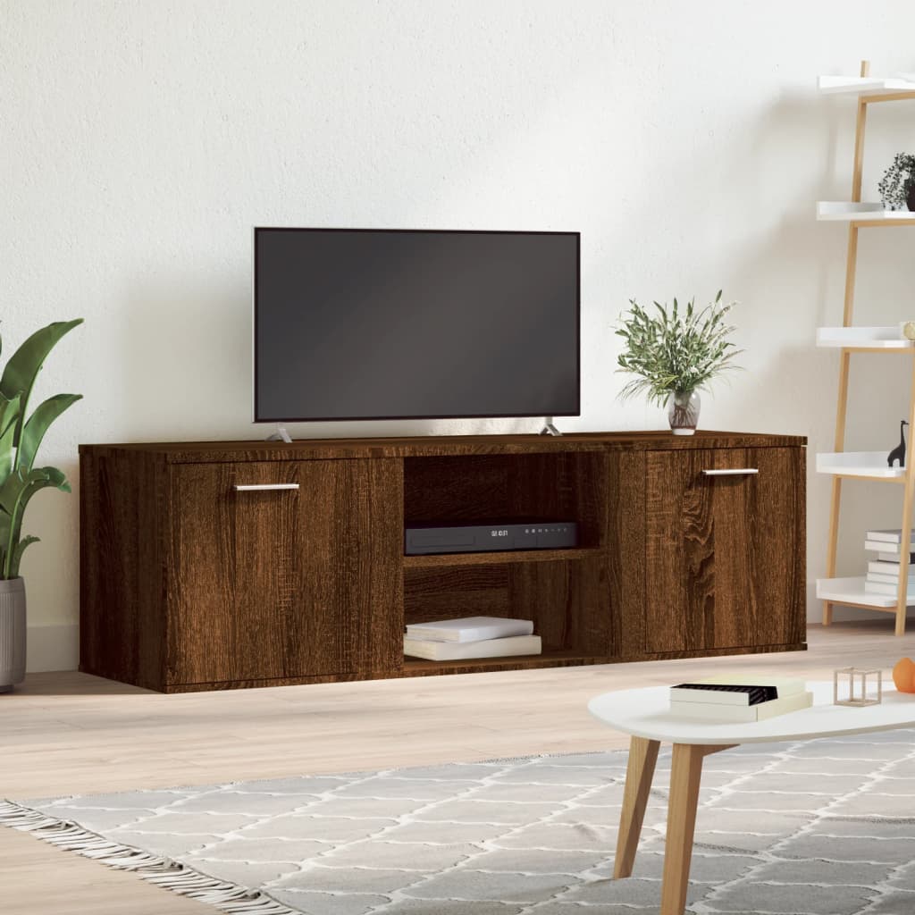 vidaXL TV skříňka hnědý dub 120 x 34 x 37 cm kompozitní dřevo