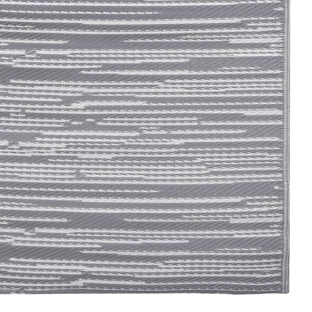 vidaXL Venkovní koberec šedý 120 x 180 cm PP