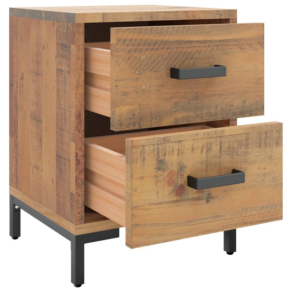 vidaXL Noční stolek hnědý 36 x 30 x 45 cm masivní borové dřevo