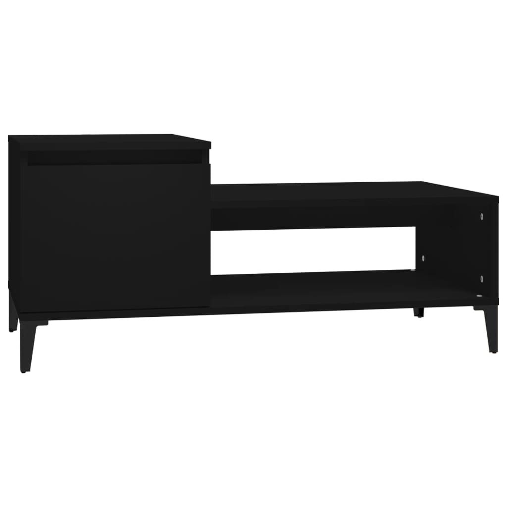 vidaXL Konferenční stolek černý 100x50x45 cm kompozitní dřevo