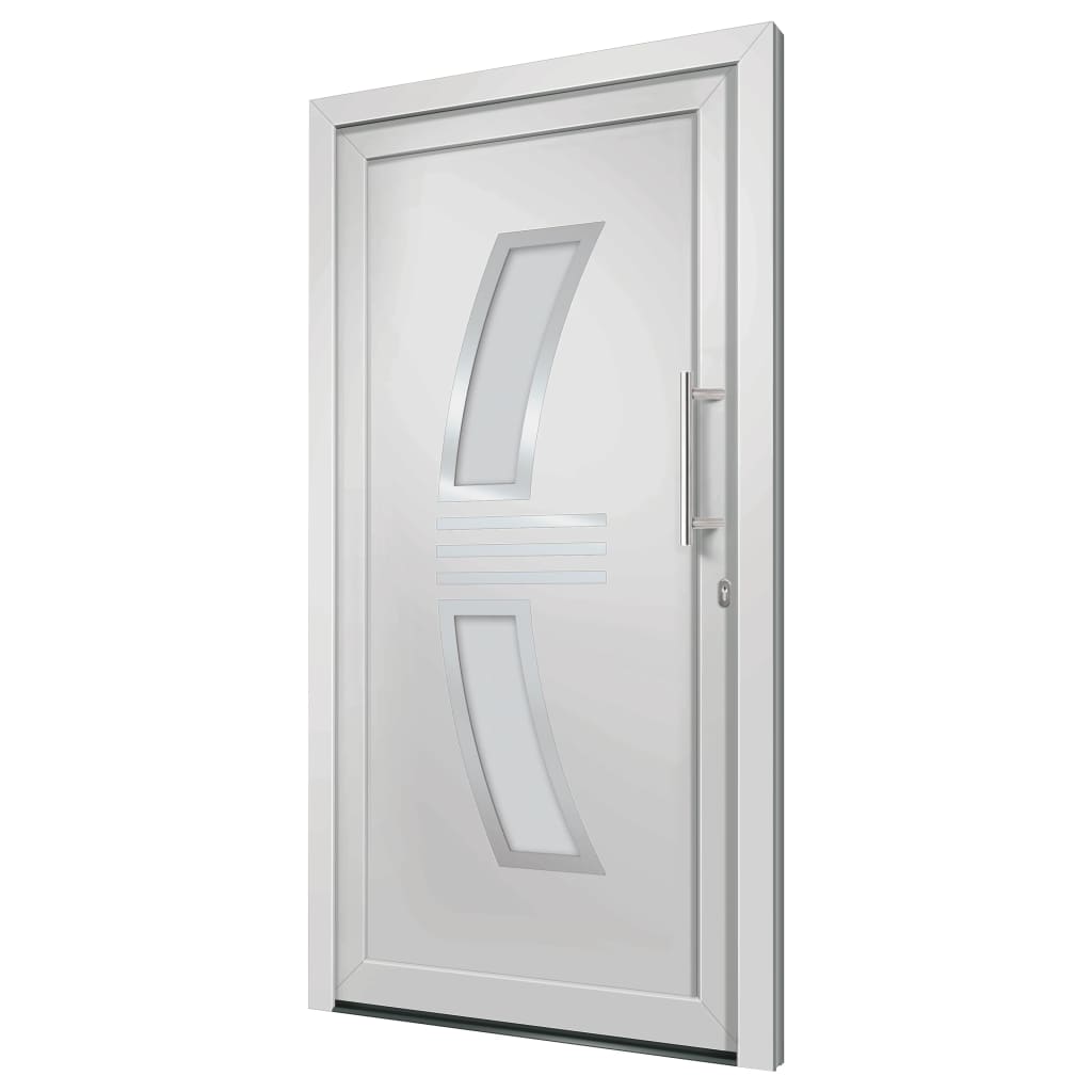 vidaXL Vchodové dveře bílé 108 x 208 cm