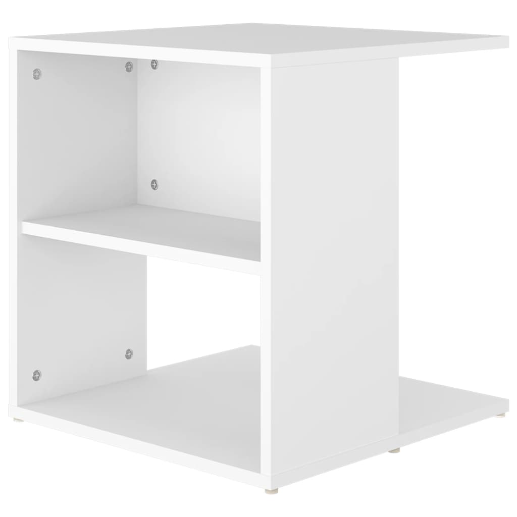 vidaXL Odkládací stolek bílý 45 x 45 x 48 cm dřevotříska