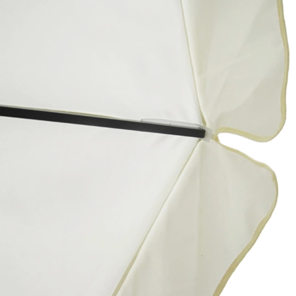 vidaXL Slunečník bílý hliníkový 500 cm