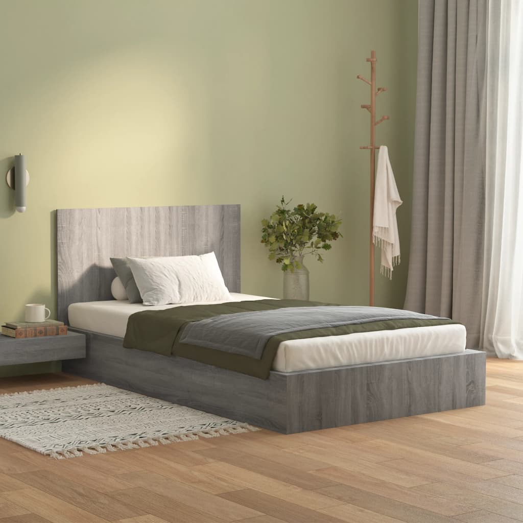vidaXL Čelo postele šedé sonoma 120 x 1,5 x 80 cm kompozitní dřevo
