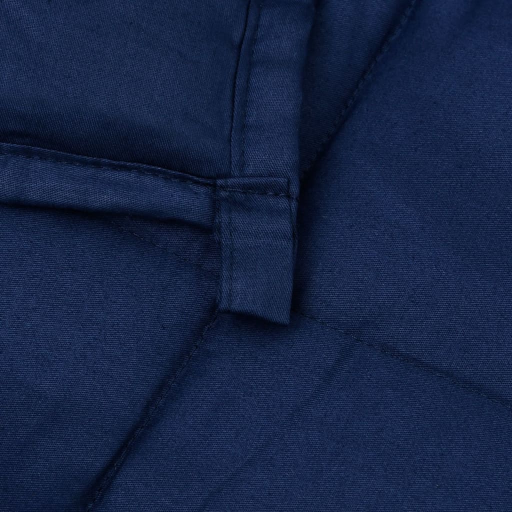 vidaXL Zátěžová deka modrá 152 x 203 cm 11 kg textil