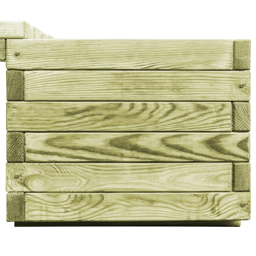 vidaXL Zahradní lavice s truhlíkem impregnované borové dřevo