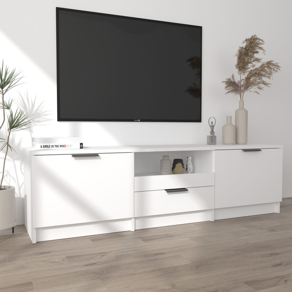 vidaXL TV skříňka bílá 140 x 35 x 40 cm kompozitní dřevo