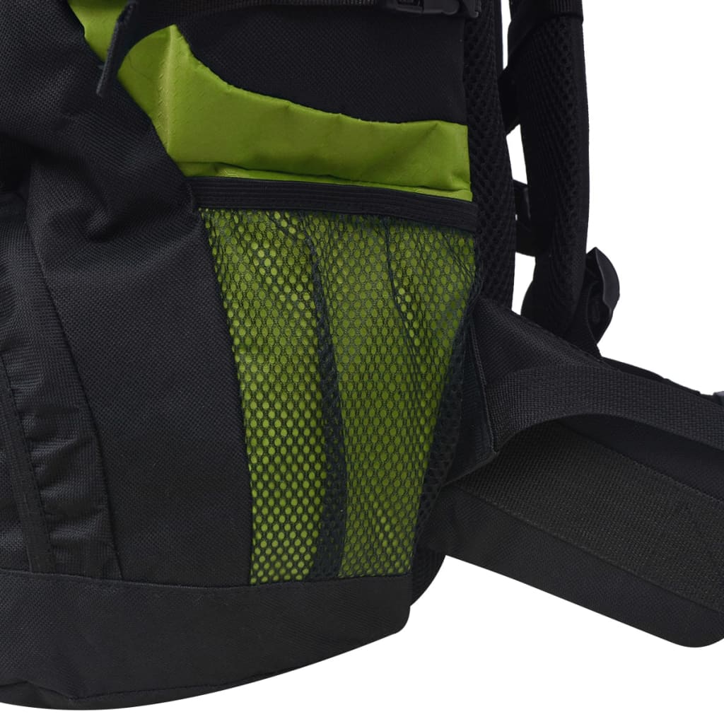 vidaXL Outdoorový batoh XXL 75 l černý a zelený