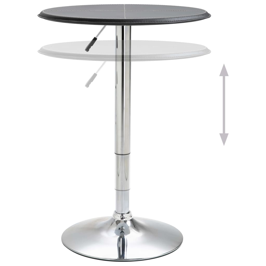 vidaXL Barový stůl černý Ø 60 cm MDF