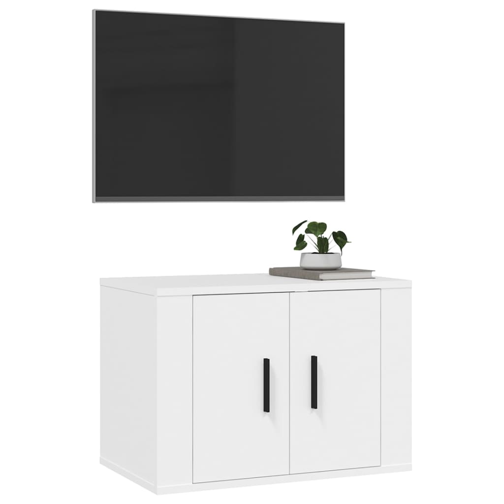 vidaXL Nástěnná TV skříňka bílá 57 x 34,5 x 40 cm