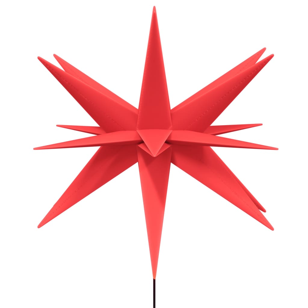 vidaXL Svítící vánoční hvězdy s hroty 3 ks LED skládací červené 35 cm