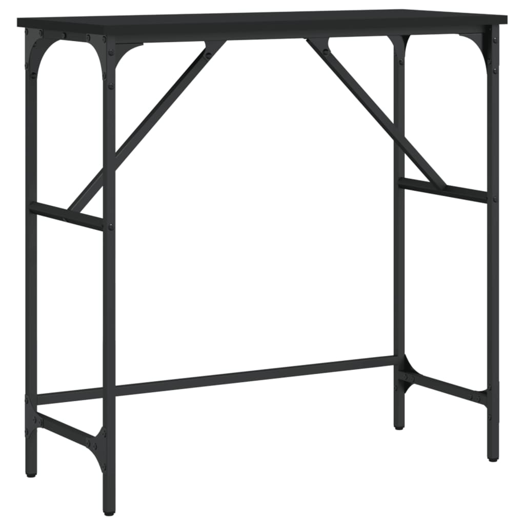 vidaXL Konzolový stolek černý 75 x 32 x 75 cm kompozitní dřevo