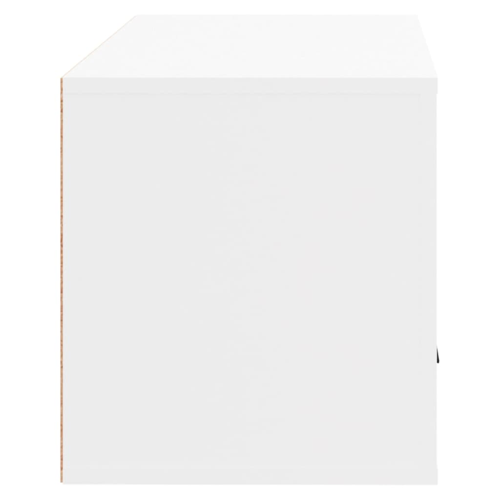 vidaXL Nástěnný botník bílý 70 x 35 x 38 cm kompozitní dřevo